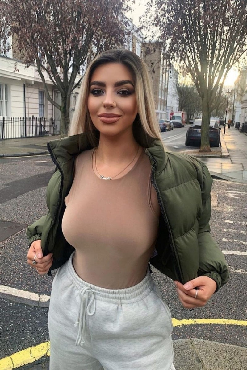 Mia Camel Double Layer Bodysuit